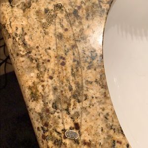 kendra scott elisa necklace in platinum drusy